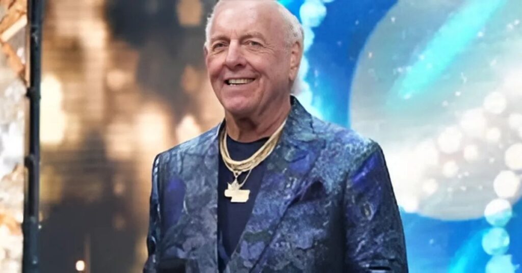 Ric Flair is wearing golden breslet