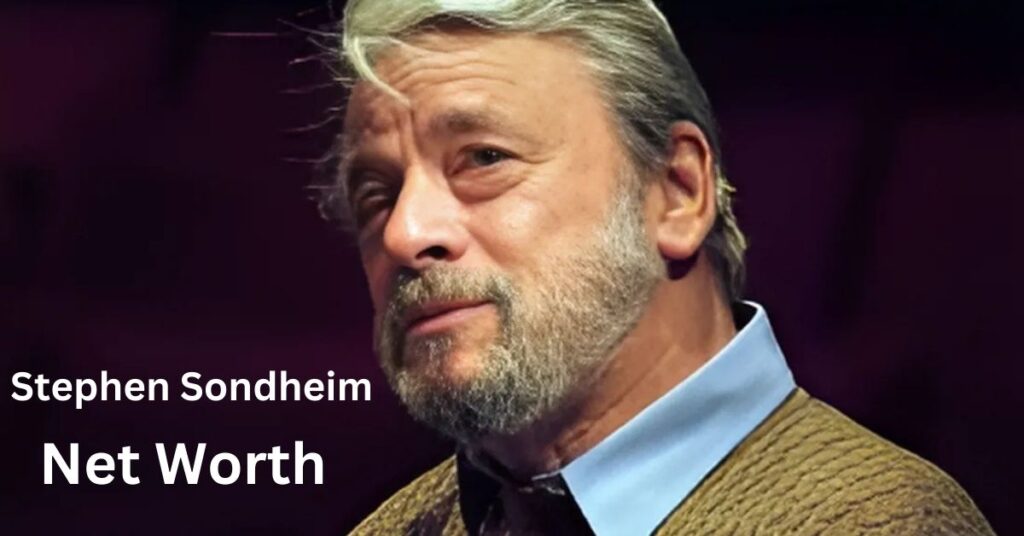 Stephen Sondheim is similing