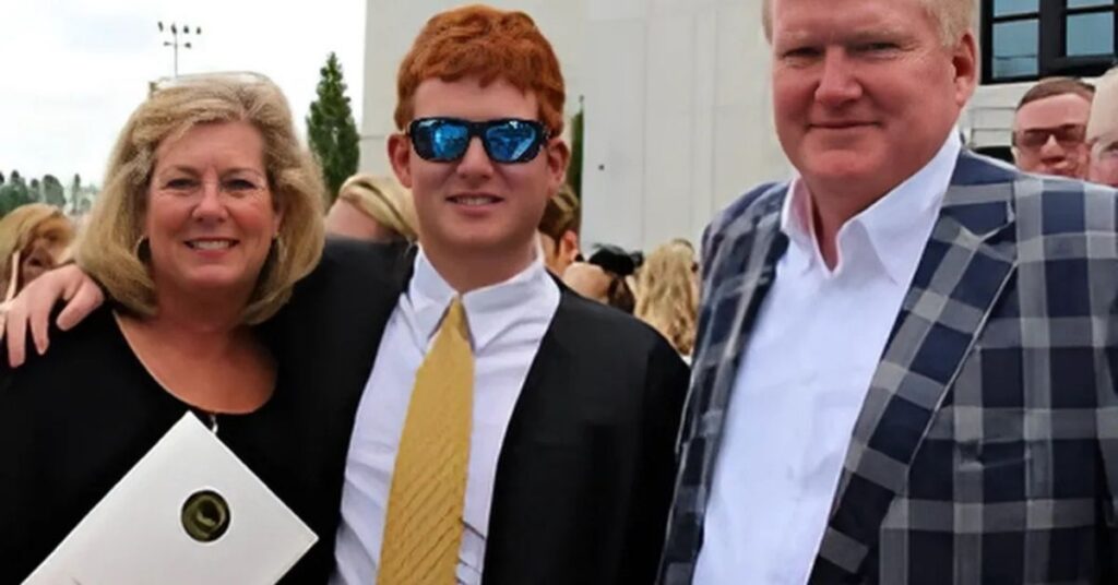 Buster Murdaugh with his mother and father