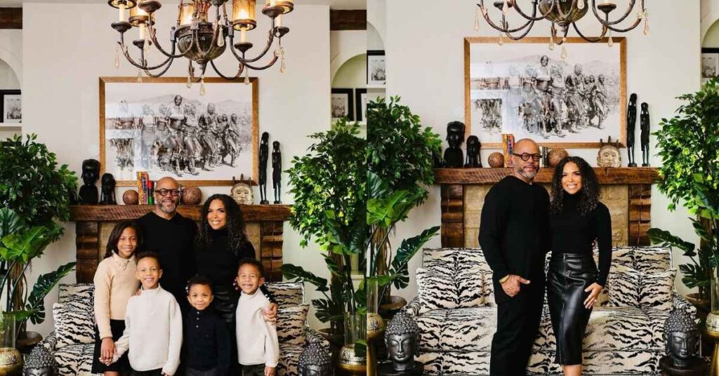 Rockmond Dunbar with his family