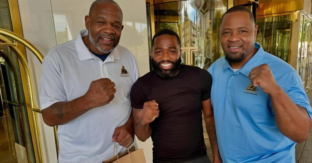 Riddick Bowe with his friends