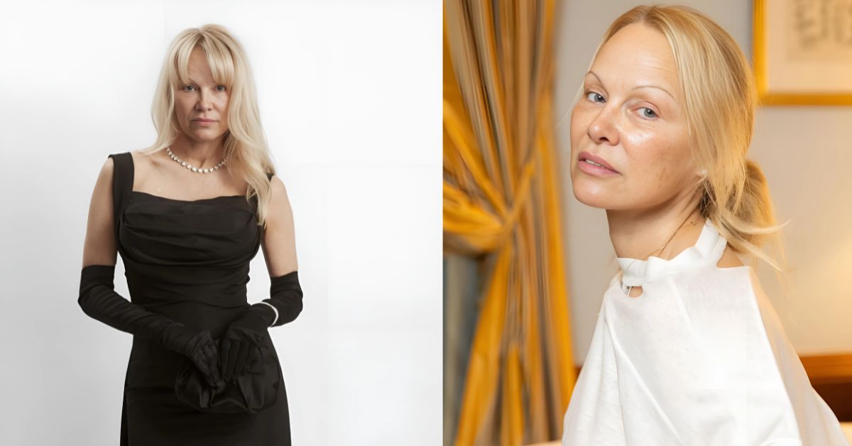 A person in a black dress and gloves