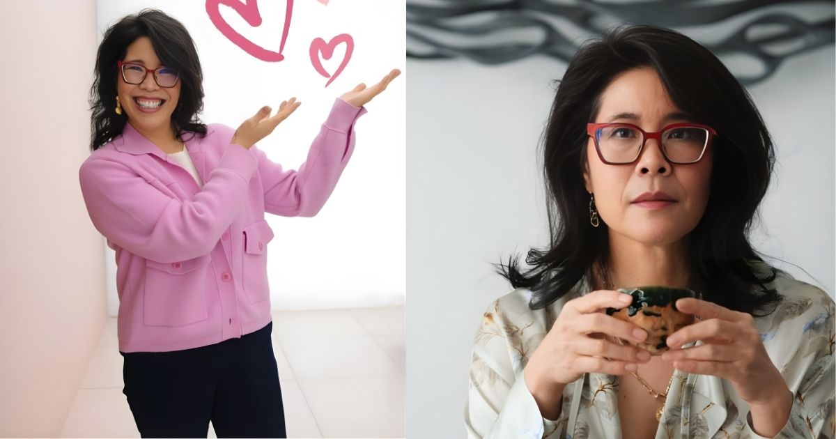 A person wearing glasses and holding a cup